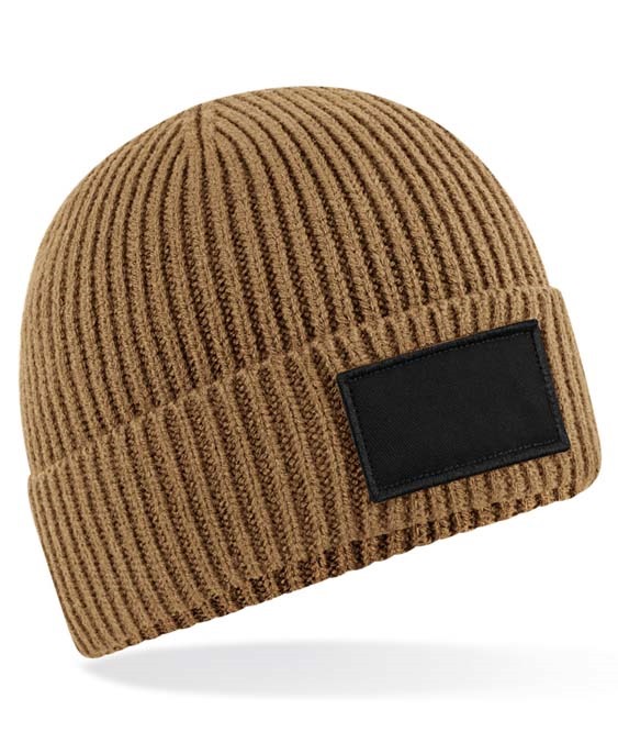 Fashion patch beanie