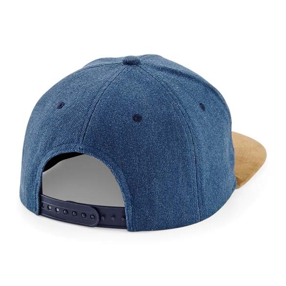 Suede peak snapback