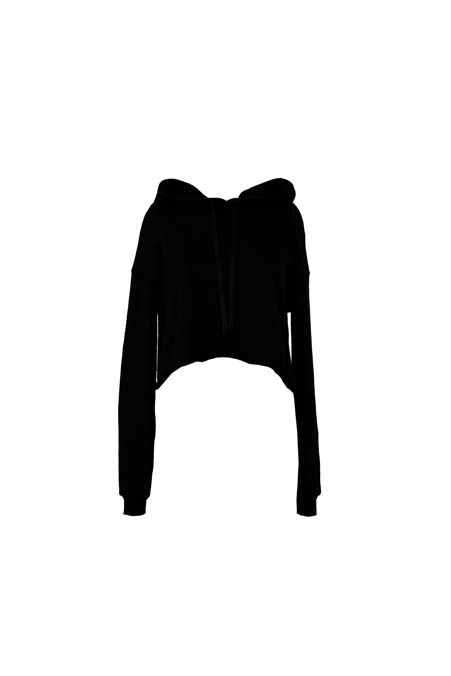 Women&#39;s cropped fleece hoodie