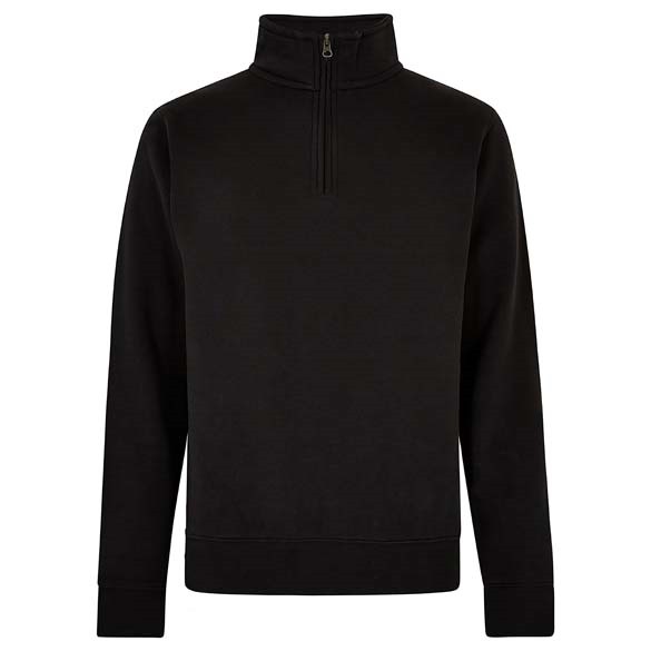 Regular fit 1/4 zip sweatshirt