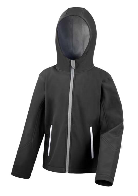 Core junior TX performance hooded softshell jacket