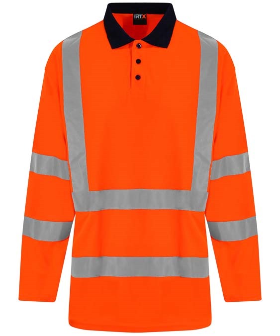 High visibility long sleeve polo