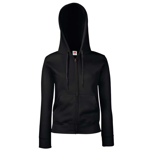 Women&#39;s premium 70/30 hooded sweatshirt jacket