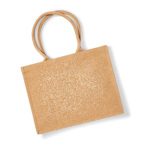 Shimmer jute shopper