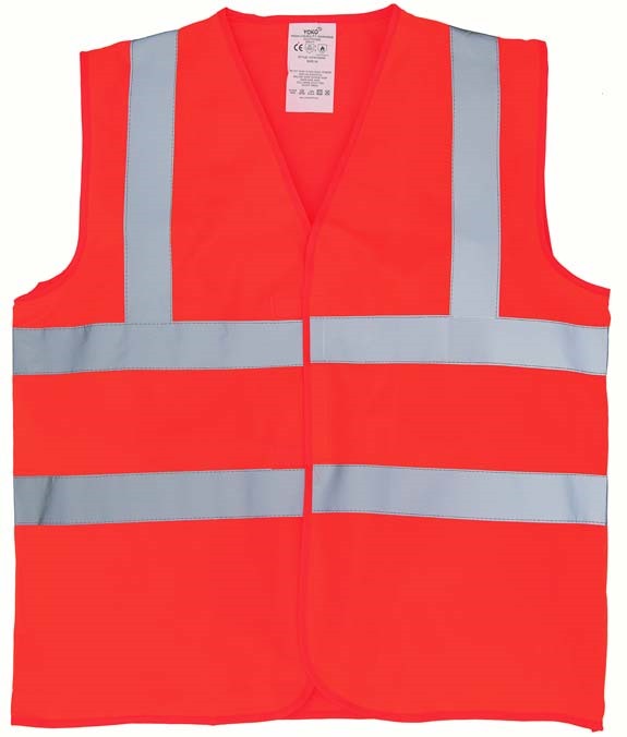 Flame-retardant hi-vis sleeveless waistcoat (HVW100FR)