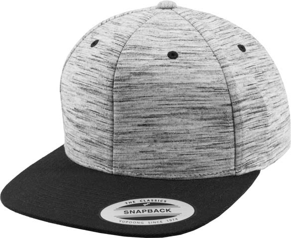 Stripes melange crown snapback (6089SC)