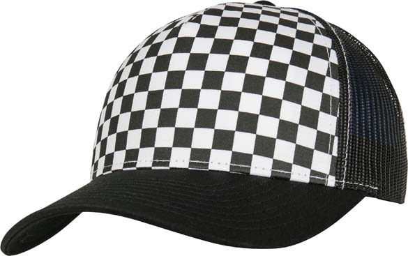 Checkerboard retro trucker (6506CB)