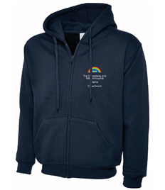 NHS Zipped Hoodie with SATH & Rainbow logo